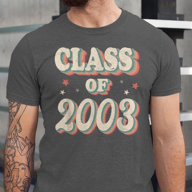 Vintage Class Of 2003 03 High School Graduation Unisex Jersey T-Shirt
