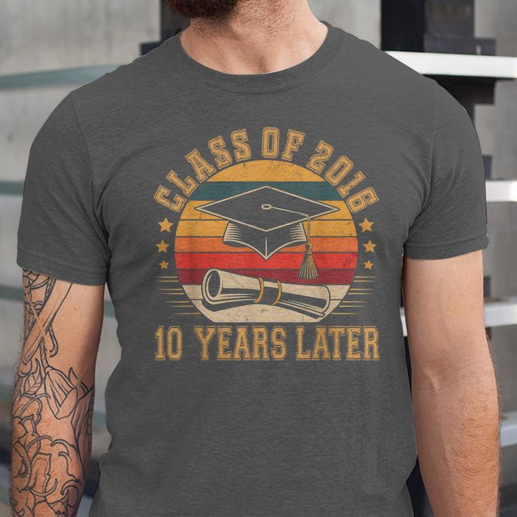 Vintage Class Of 2016 10 Years Later Reunion 10th Graduation Unisex Jersey T-Shirt