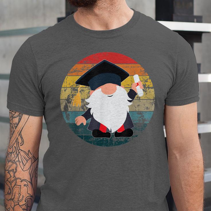 Vintage Graduation Gnome Unisex Jersey T-Shirt