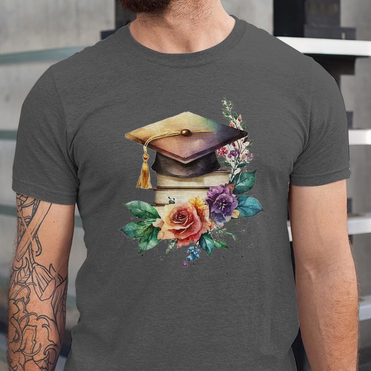 Vintage Hat High School College Graduate Graduation Unisex Jersey T-Shirt