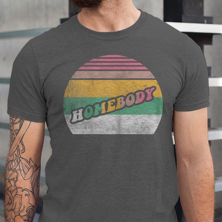 Vintage Homebody Shirt Stay At Home Quarantine Introvert Unisex Jersey T-Shirt