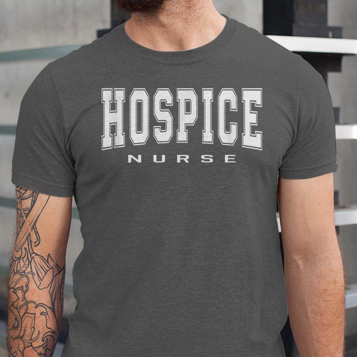 Vintage Hospice Nurse Doctor Graduation Medical Nursing RN Unisex Jersey T-Shirt