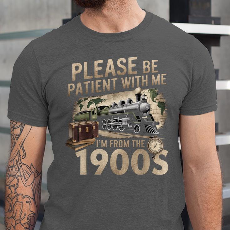Vintage Please Be Patient With Me I'm From The 1900s Train Unisex Jersey T-Shirt Vintage Please Be Patient With Me I'm From The 1900s Train Unisex Jersey T-Shirt
