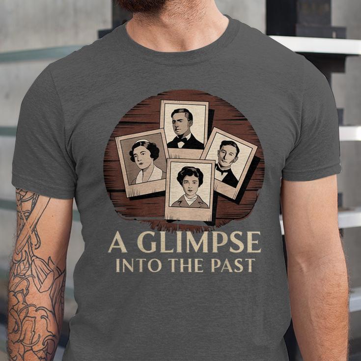 Vintage Portrait Photography Memory Nostalgia Vibe Unisex Jersey T-Shirt