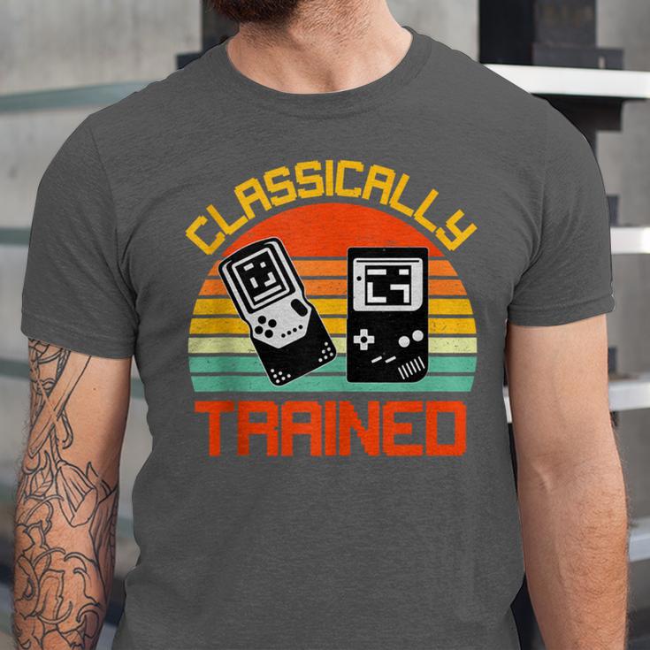 Vintage Retro Classically Trained Video Game 90s Nostalgia Unisex Jersey T-Shirt