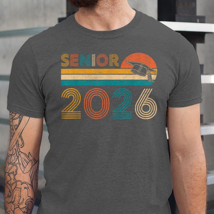 Vintage Senior 2026 Graduate Class Of 2026 Graduation Grad Unisex Jersey T-Shirt