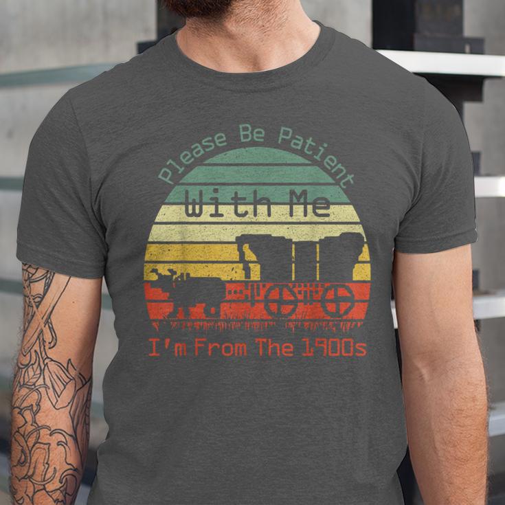 Vintage Sunset Please Be Patient With Me I'm From The 1900s Unisex Jersey T-Shirt