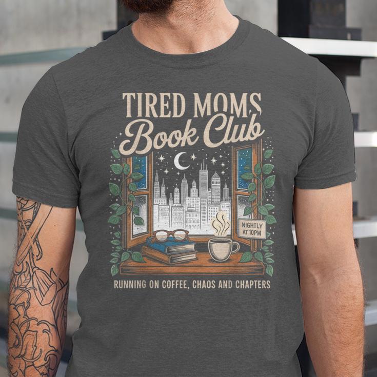 Vintage Tired Moms Book Club Bookish Booktrovert Unisex Jersey T-Shirt