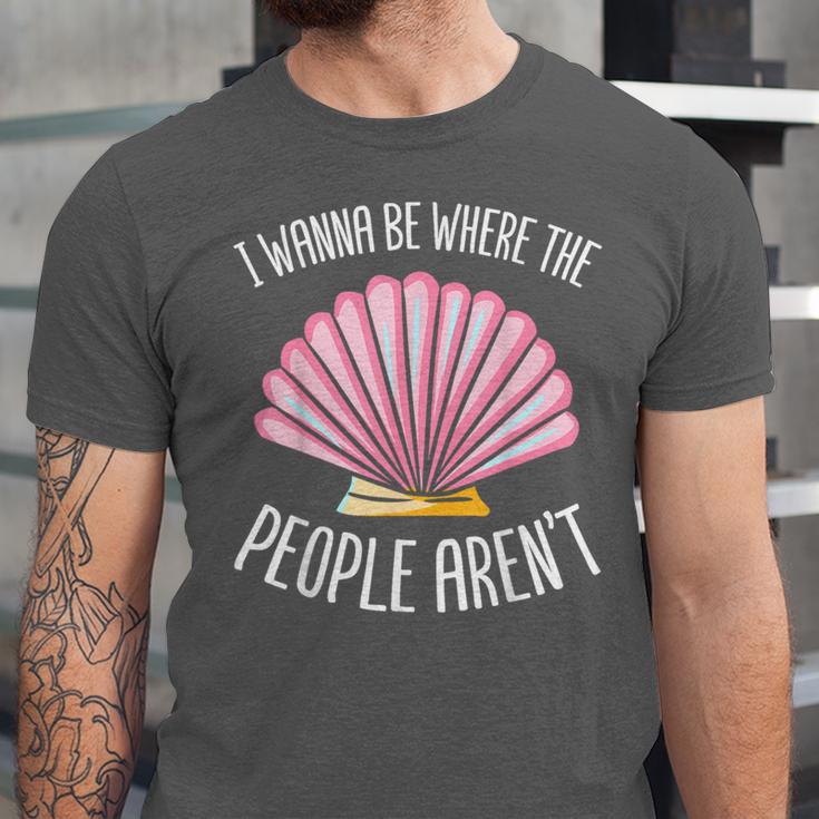 I Wanna Be Where The People Aren't Introverted Introvert Unisex Jersey T-Shirt I Wanna Be Where The People Aren't Introverted Introvert Unisex Jersey T-Shirt