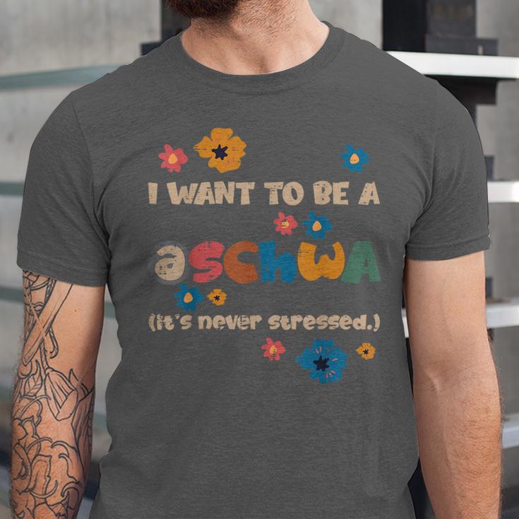 I Want To Be A Schwa Read Book Reading Librarian Unisex Jersey T-Shirt I Want To Be A Schwa Read Book Reading Librarian Unisex Jersey T-Shirt