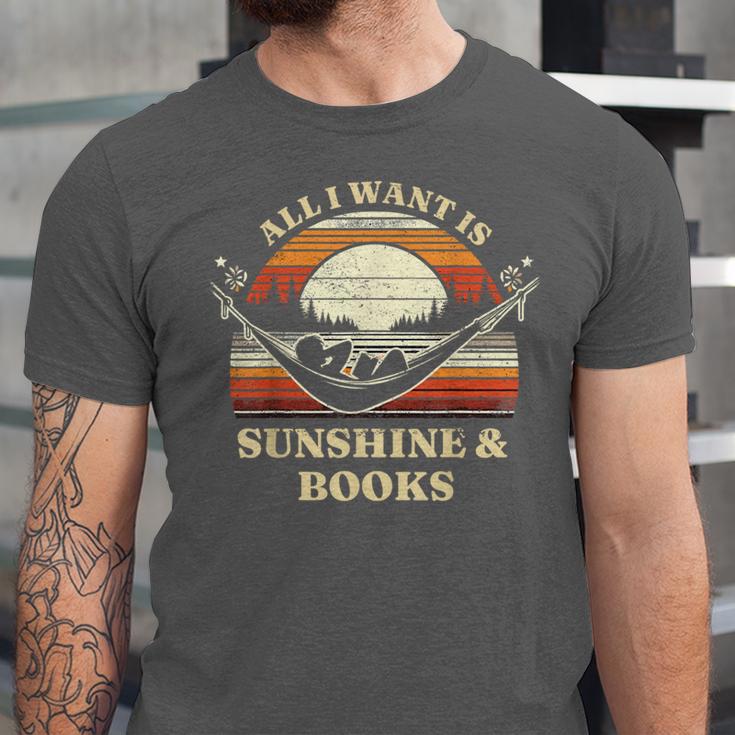 All I Want Is Sunshine & Books Summer Reading Unisex Jersey T-Shirt