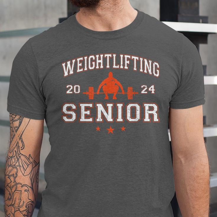 Weightlifting Senior 2024 Graduation Unisex Jersey T-Shirt