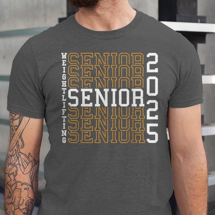 Weightlifting Senior Night Senior 2025 Graduation 42 Unisex Jersey T-Shirt