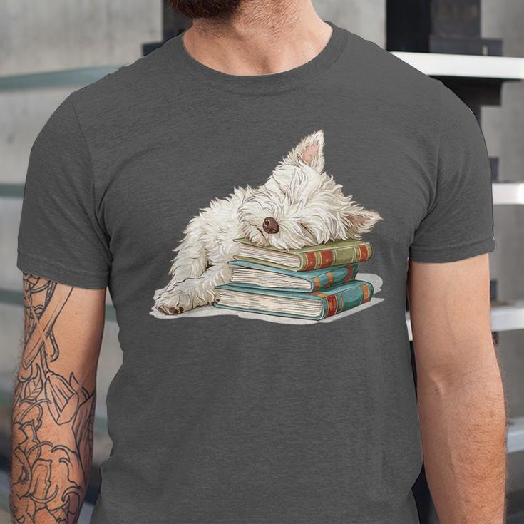 West Highland Terrier Books Dog Breed Westie For Men Women Girls Kids Unisex Jersey T-Shirt