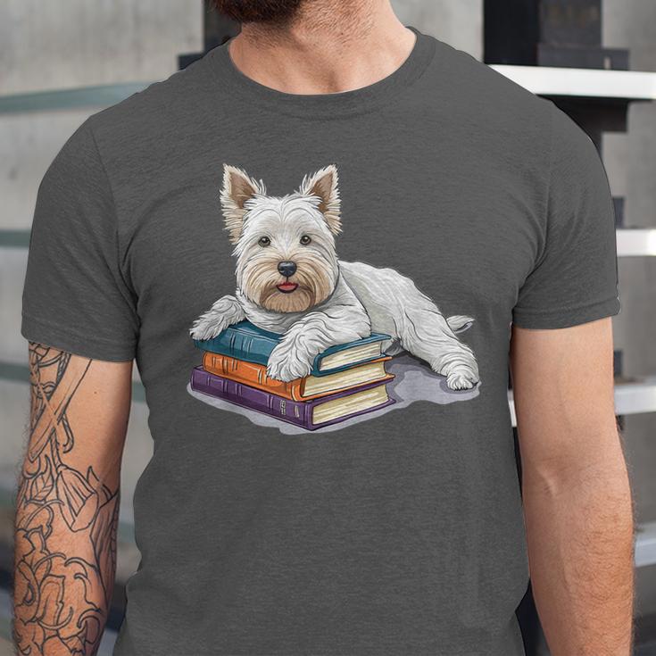 West Highland Terrier Books Dog Breed Westie Unisex Jersey T-Shirt