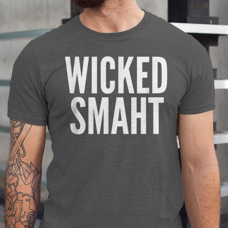 Wicked Smaht Boston Accent Graduation Tee Unisex Jersey T-Shirt
