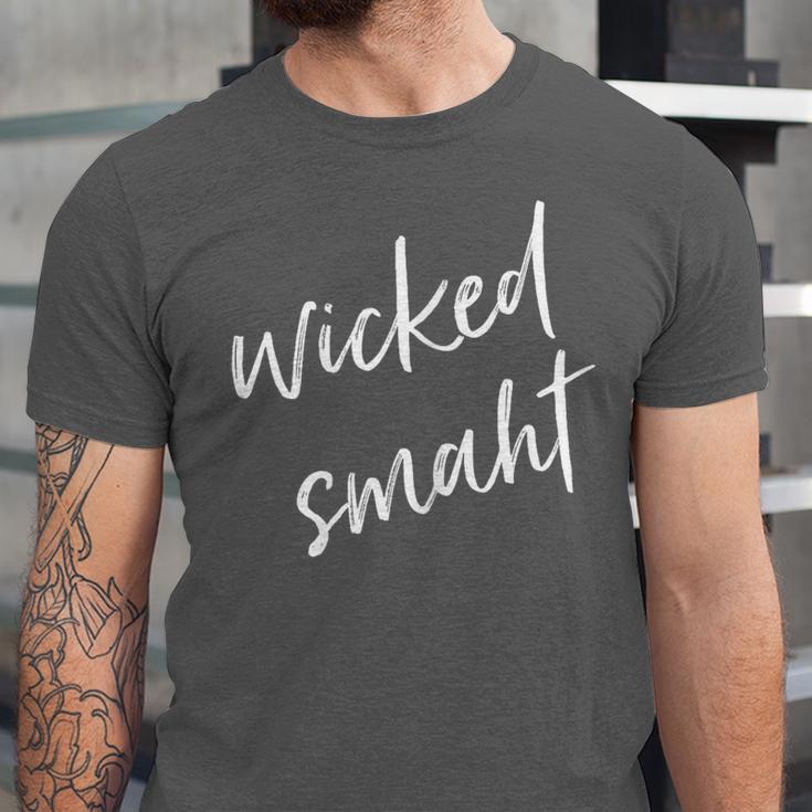 Wicked Smaht Boston Accent Graduation Unisex Jersey T-Shirt