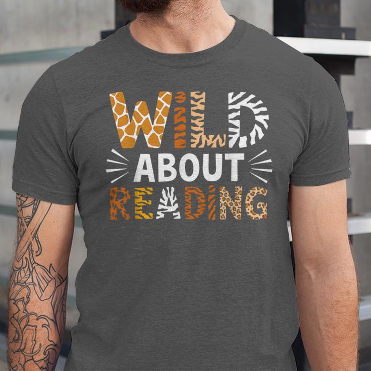 Wild About Reading Animal Bookworm Library Book Lover Reader Unisex Jersey T-Shirt Wild About Reading Animal Bookworm Library Book Lover Reader Unisex Jersey T-Shirt