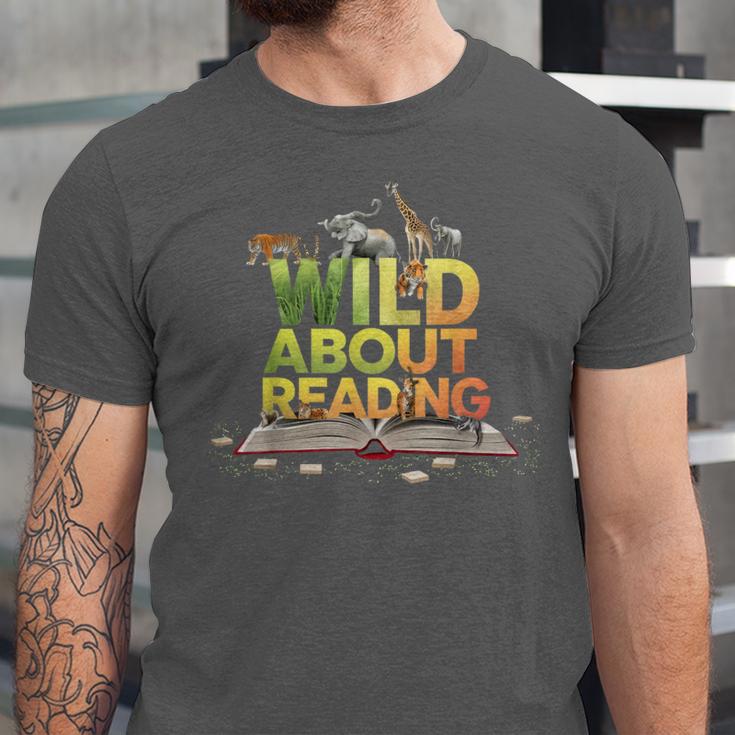 Wild About Reading Books Lovers Novelty Bookworm Library Day Unisex Jersey T-Shirt Wild About Reading Books Lovers Novelty Bookworm Library Day Unisex Jersey T-Shirt