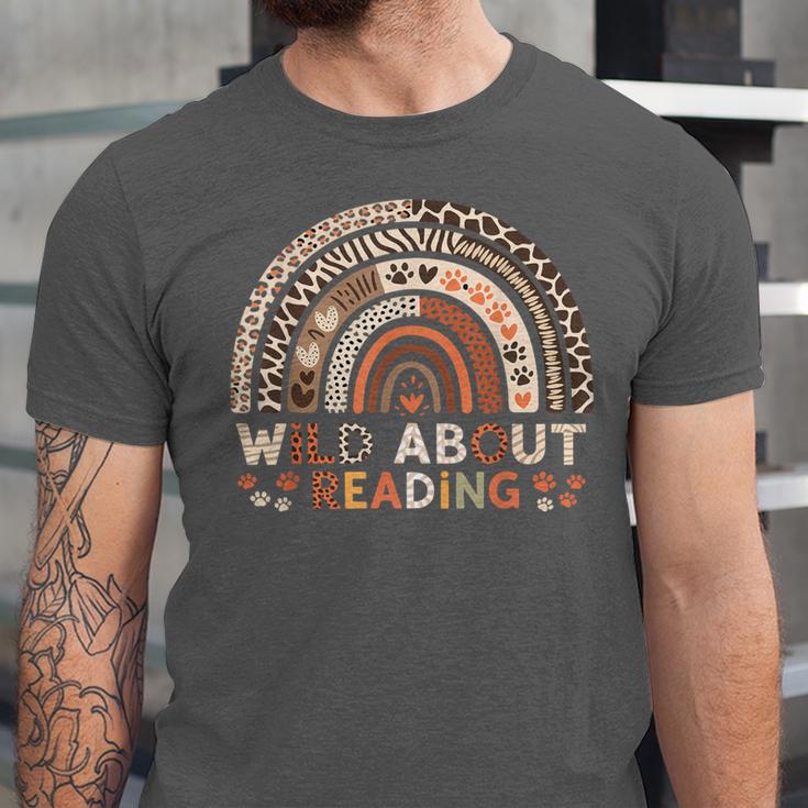 Wild About Reading Books Reader Lover Library Day Librarian Unisex Jersey T-Shirt Wild About Reading Books Reader Lover Library Day Librarian Unisex Jersey T-Shirt