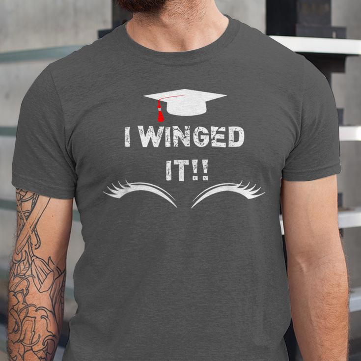 I Winged It Cosmetology Graduation Unisex Jersey T-Shirt