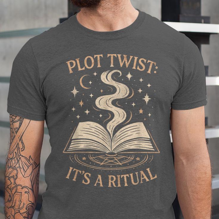 Witchy Book Club Pagan Reader Occult Fiction Coven Ritual Unisex Jersey T-Shirt Witchy Book Club Pagan Reader Occult Fiction Coven Ritual Unisex Jersey T-Shirt