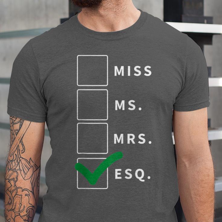 Woman Law School Lawyer Graduation Attorney Unisex Jersey T-Shirt