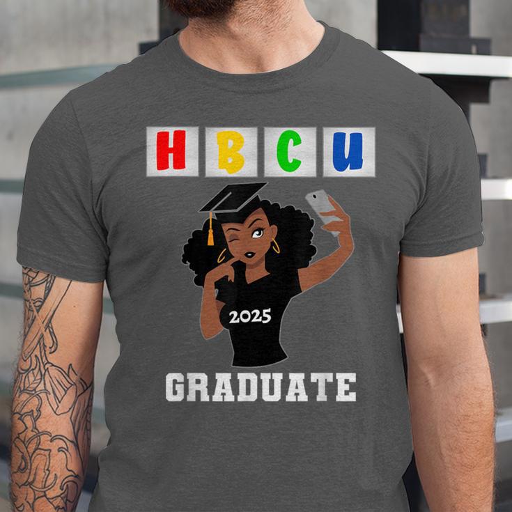 Women HBCU Grad 2025 College Graduation Apparel Unisex Jersey T-Shirt
