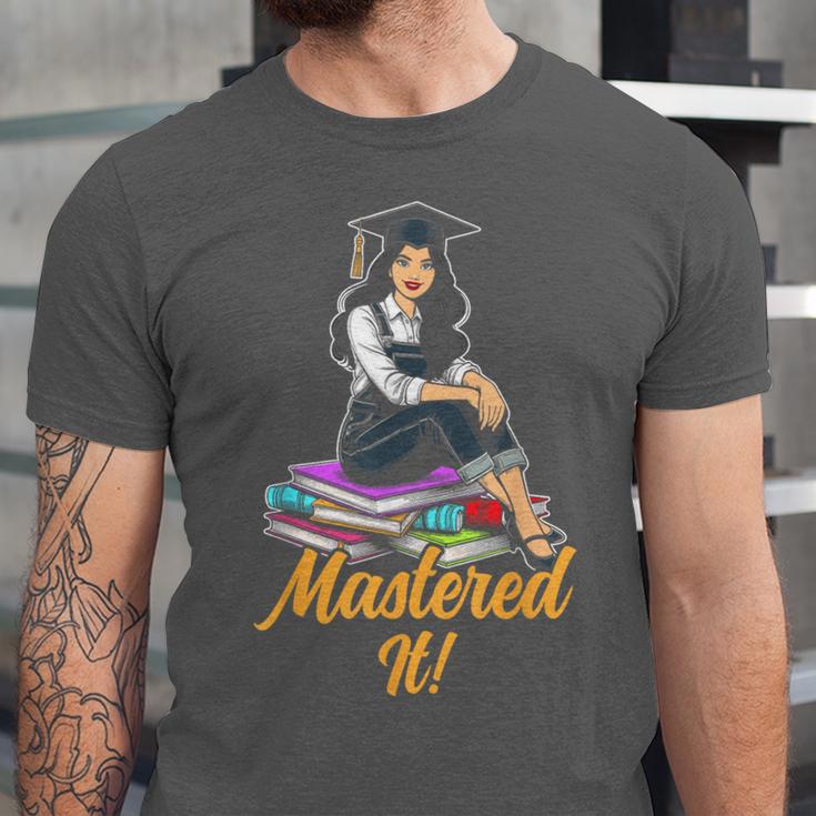 Women Mastered It Girl Master Degree Graduation Graduate Unisex Jersey T-Shirt