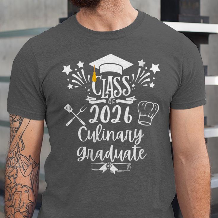 Women's Class Of 2026 Culinary Graduate Food Cuisine Chef Graduation Unisex Jersey T-Shirt