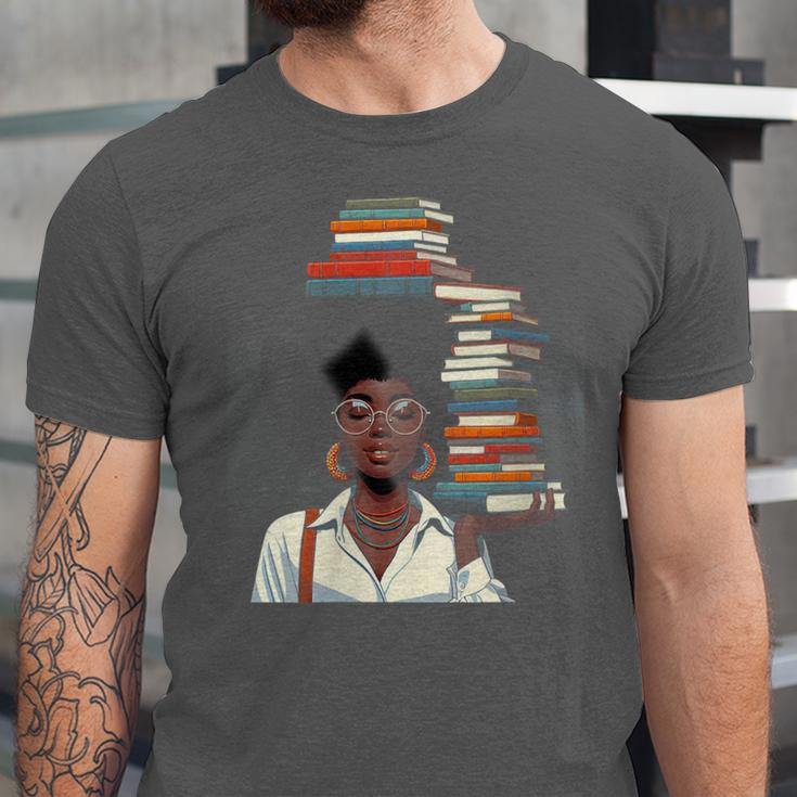 Women's Education Is Freedom Teacher Books Black History Month Unisex Jersey T-Shirt