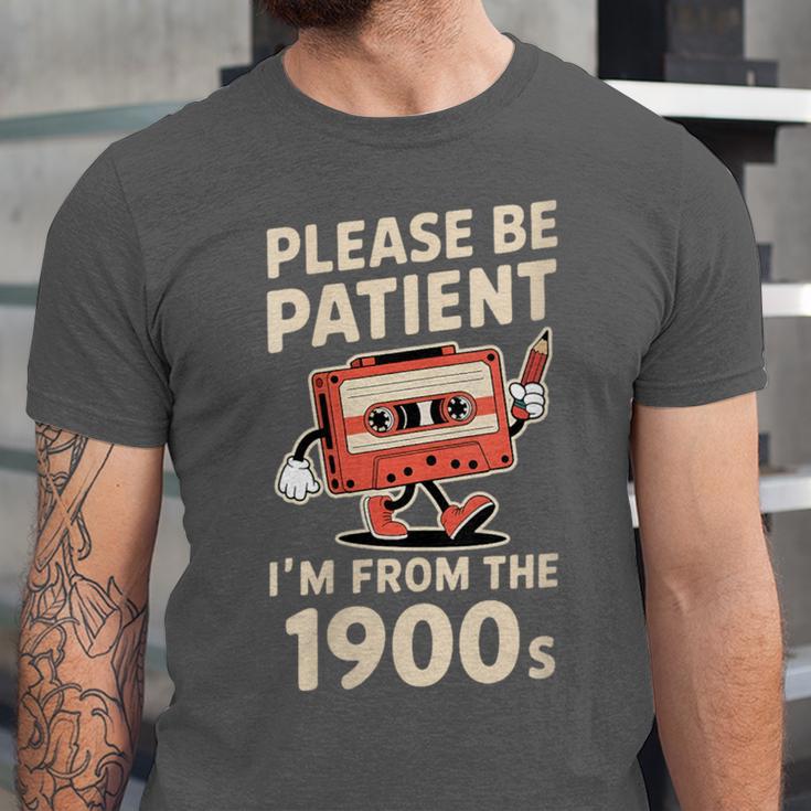 Women's Please Be Patient I'm From The 1900s Vintage Men Women Unisex Jersey T-Shirt Women's Please Be Patient I'm From The 1900s Vintage Men Women Unisex Jersey T-Shirt
