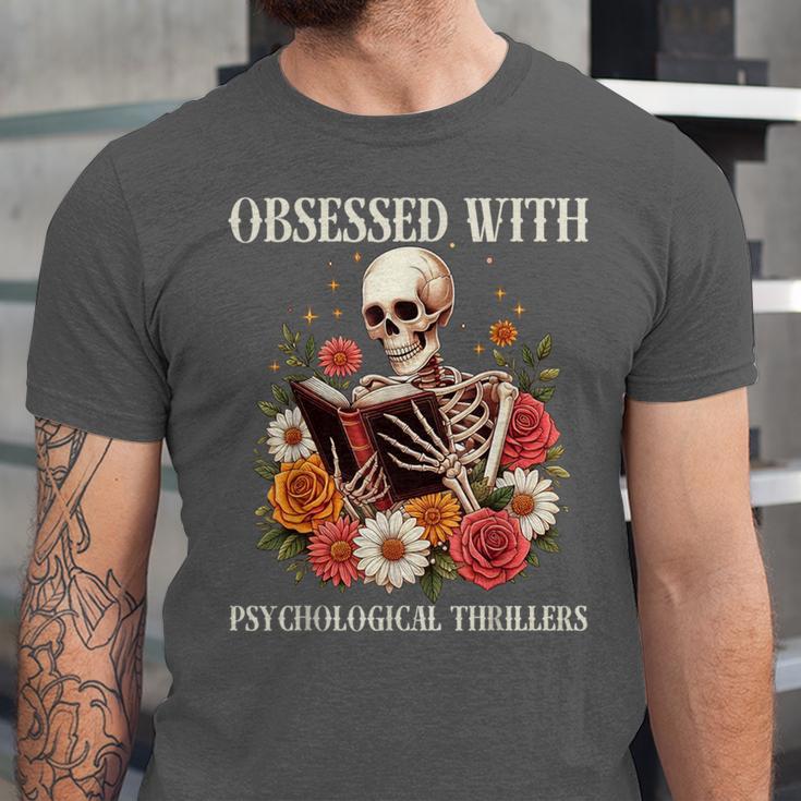 Women's Psychological Thriller Book Reader Lover Unisex Jersey T-Shirt Women's Psychological Thriller Book Reader Lover Unisex Jersey T-Shirt