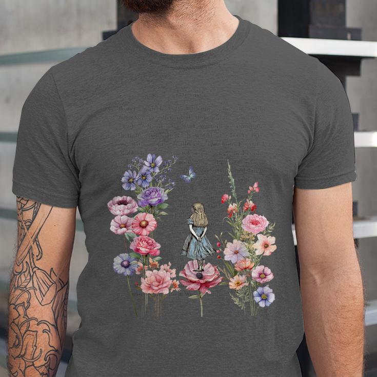 Wonderland Garden & Vintage Textbook Unisex Jersey T-Shirt