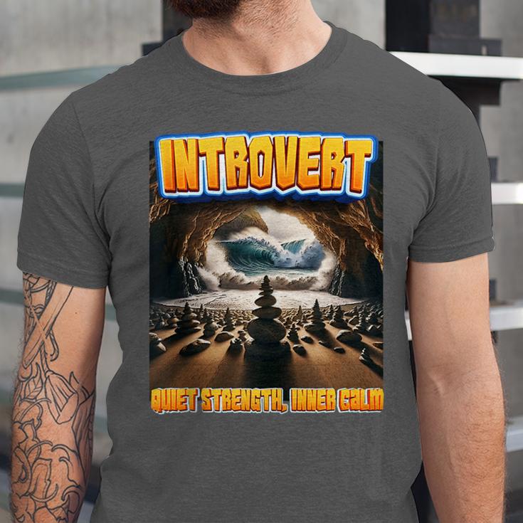 World Introvert Day Quiet Strength Inner Calm Unisex Jersey T-Shirt