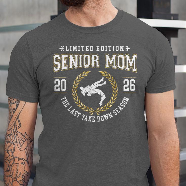 Wrestling Senior Mom The Final Match 2026 Graduation Unisex Jersey T-Shirt