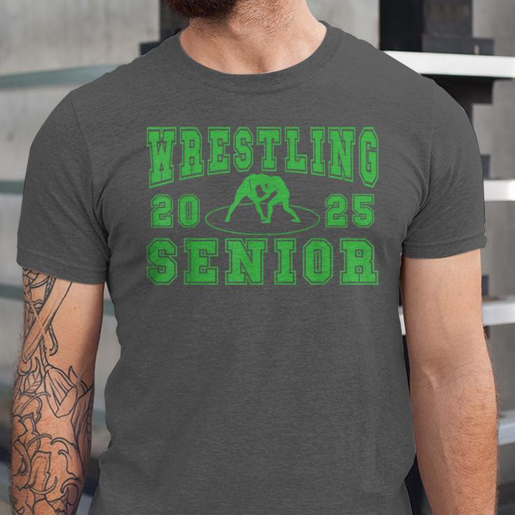 Wrestling Senior Night Wrestling Senior 2025 Graduation 32 Unisex Jersey T-Shirt
