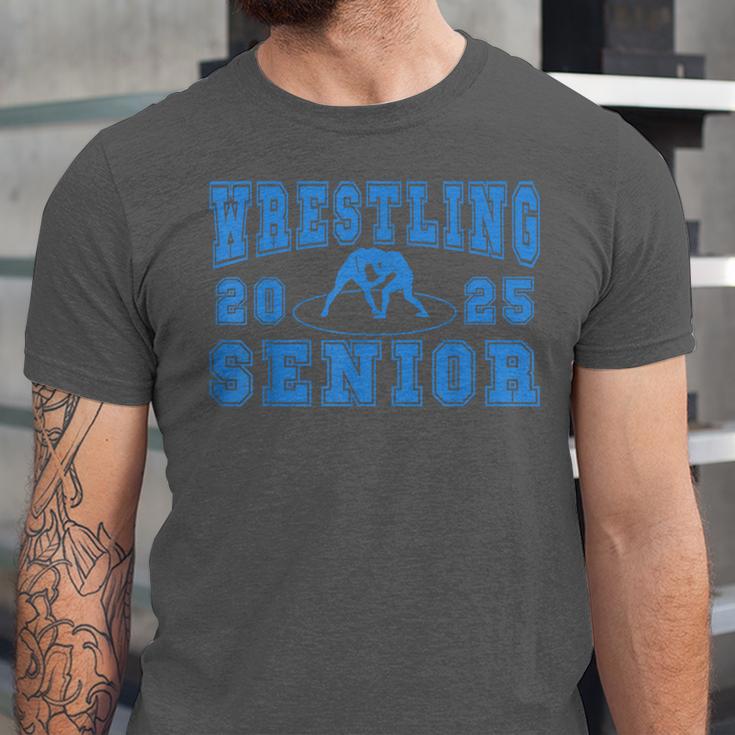 Wrestling Senior Night Wrestling Senior 2025 Graduation 44 Unisex Jersey T-Shirt