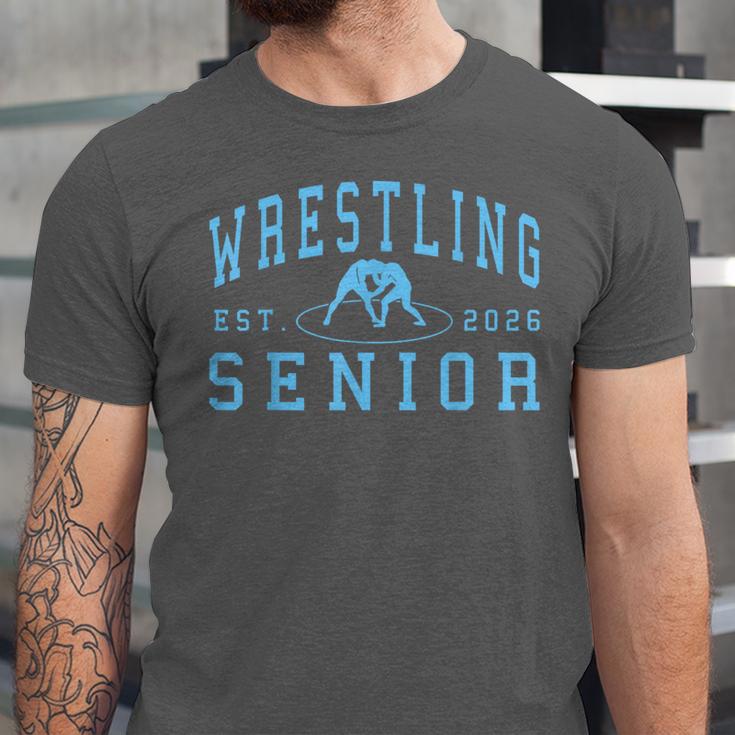 Wrestling Senior Night Wrestling Senior 2026 Graduation 70 Unisex Jersey T-Shirt