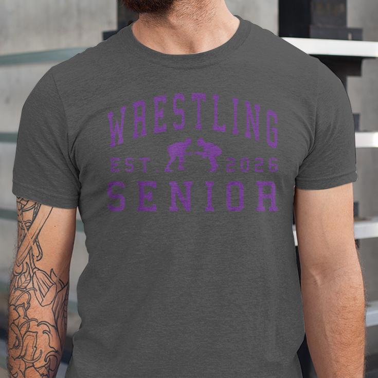 Wrestling Senior Night Wrestling Senior 2026 Graduation 84 Unisex Jersey T-Shirt