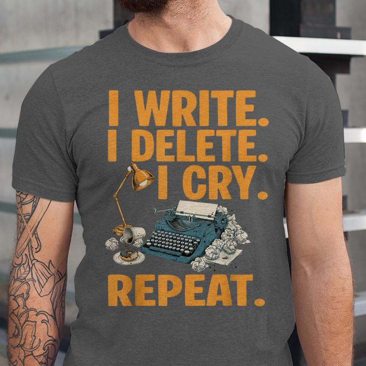 I Write Book Writer Author Book Writing Novelist Unisex Jersey T-Shirt I Write Book Writer Author Book Writing Novelist Unisex Jersey T-Shirt