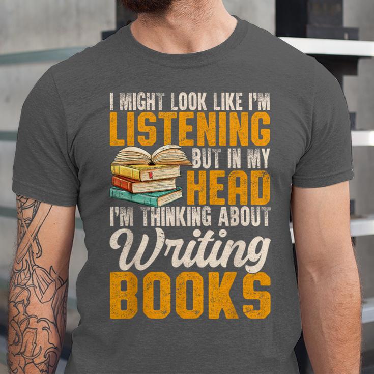 Writer Book Published Author Writers Men Women Unisex Jersey T-Shirt