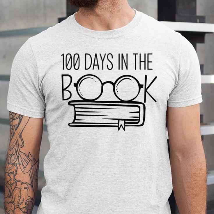 100 Days Of SCHOOKBook Nerd Book Lover Reading Librarian Boo Unisex Jersey T-Shirt