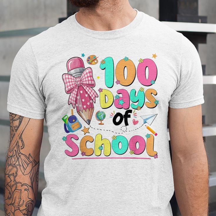 100th Day Of School Teacher Books 100 Days Of School Women Unisex Jersey T-Shirt 100th Day Of School Teacher Books 100 Days Of School Women Unisex Jersey T-Shirt