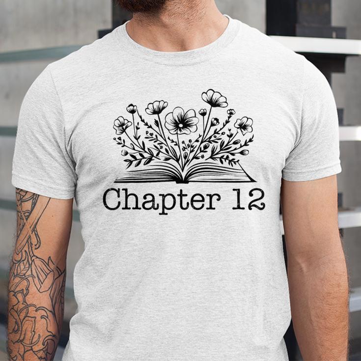12th Birthday Girl Chapter 12 Reading Book Lover 12 Year Old Unisex Jersey T-Shirt
