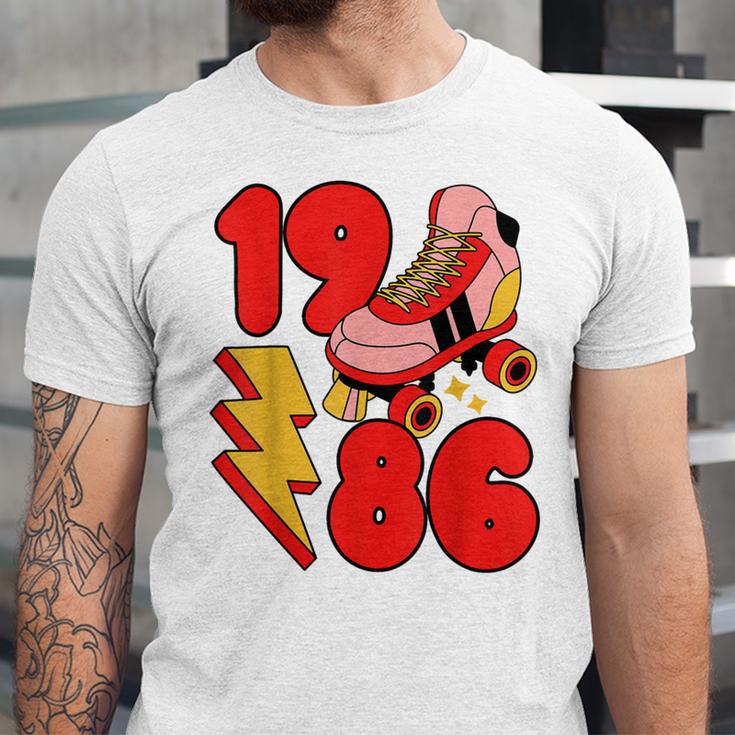 1986 Retro Roller Skate Vintage 80s Nostalgia Collector Unisex Jersey T-Shirt 1986 Retro Roller Skate Vintage 80s Nostalgia Collector Unisex Jersey T-Shirt