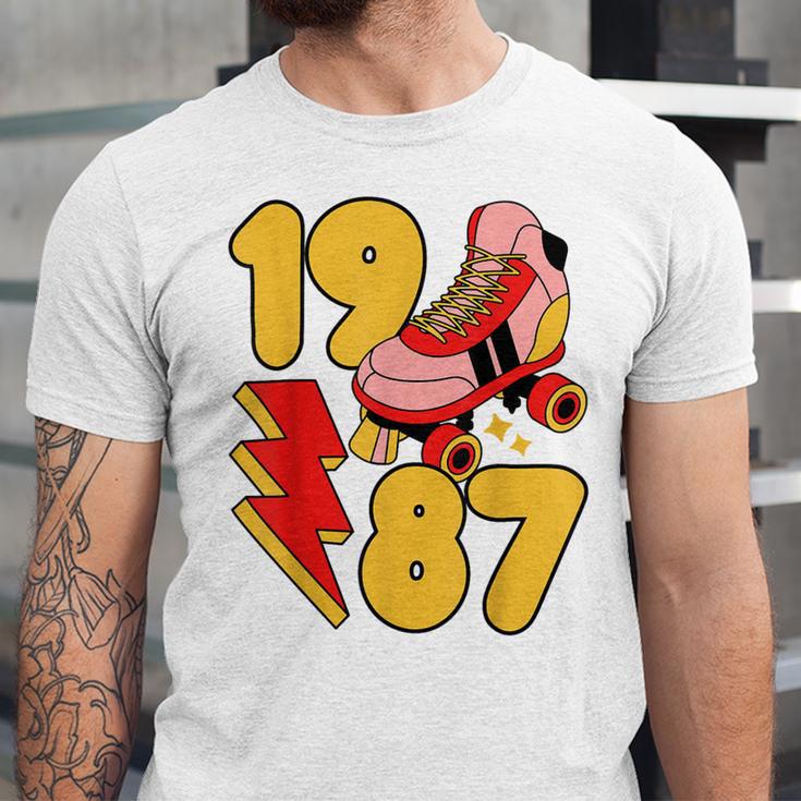1987 Retro Roller Skate Vintage 80s Nostalgia Collector Unisex Jersey T-Shirt