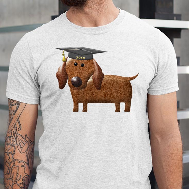 2018 Dog Graduation Shirt Dachshund Graduation For Men Women Kids Unisex Jersey T-Shirt