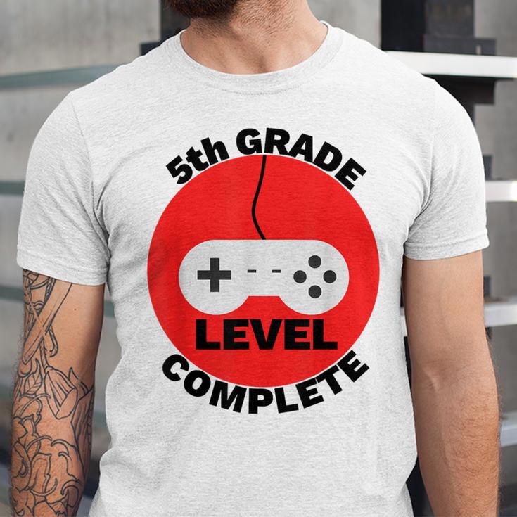 5th Grade Level Complete Gamer Graduation Unisex Jersey T-Shirt
