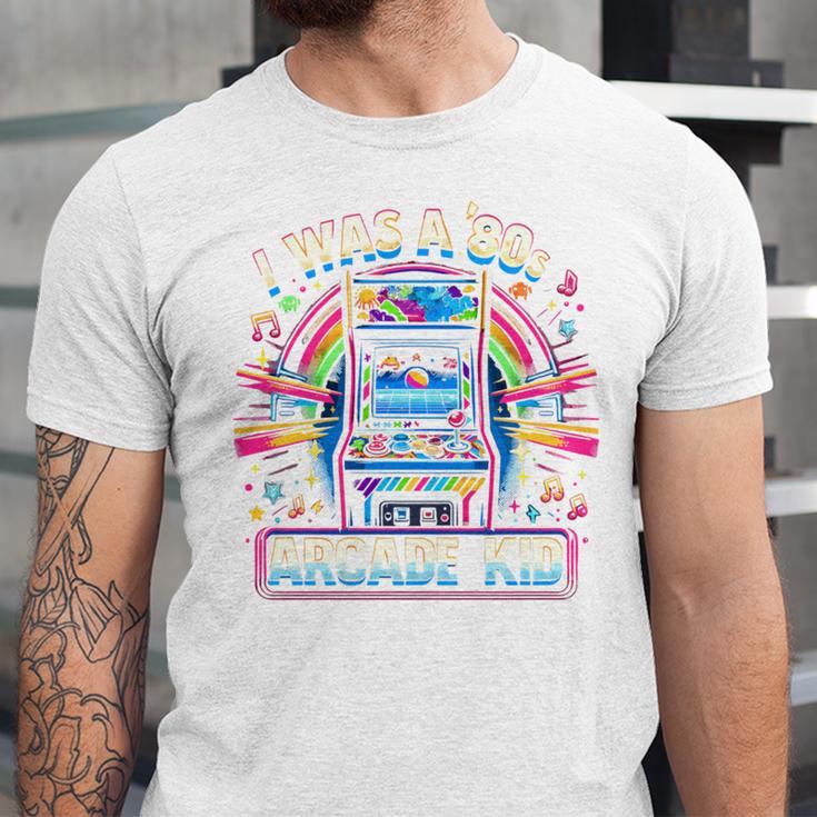 80s Arcade Kid Vintage Gamer Nostalgia Unisex Jersey T-Shirt